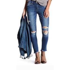 Joe's The Blondie Mid-rise Skinny Ankle Eileen Jeans Destructed Waist: 28 NWT